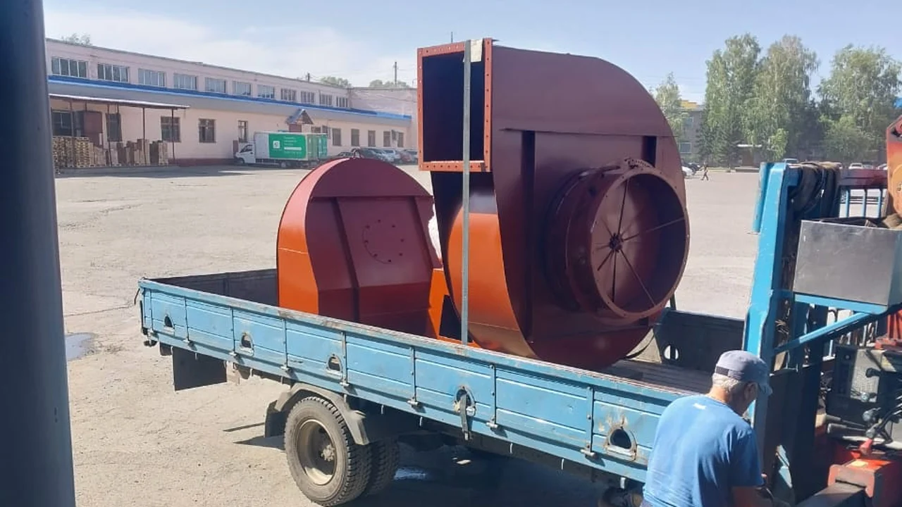 Готовый дымосос перед отгрузкой заказчику